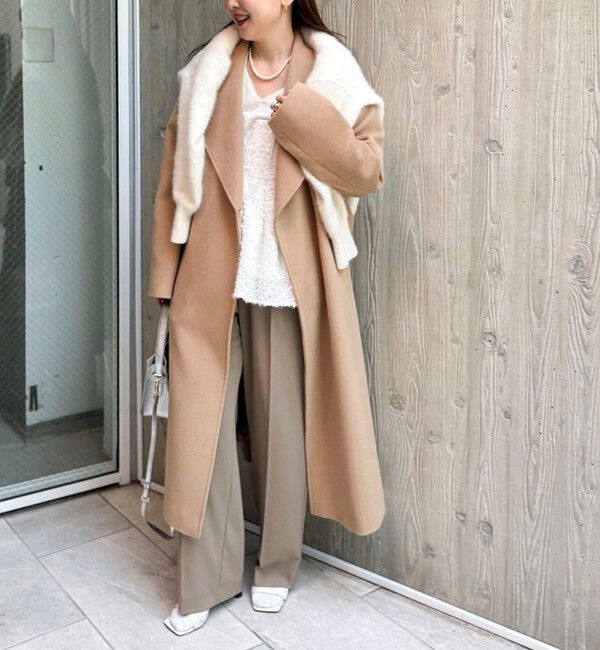 NOLLEY'S sophi「【一部WEB限定色】アンゴラビーバーベルテッドロングコート」|その他|