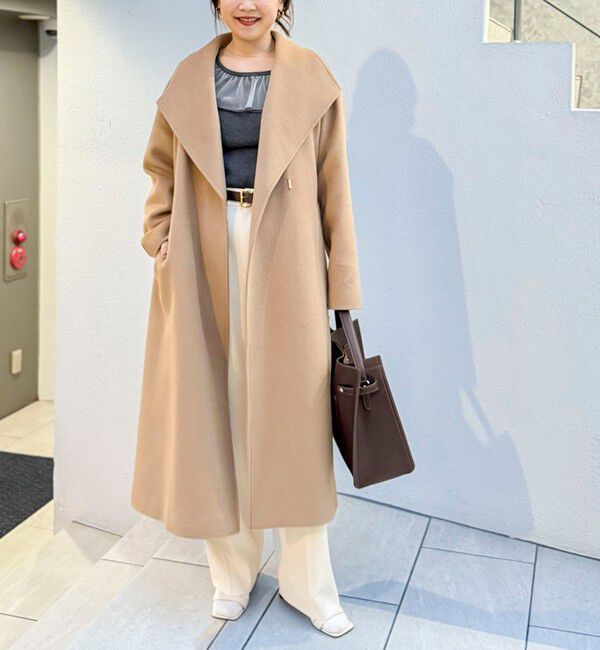 NOLLEY'S sophi「【一部WEB限定色】アンゴラビーバーベルテッドロングコート」|その他|