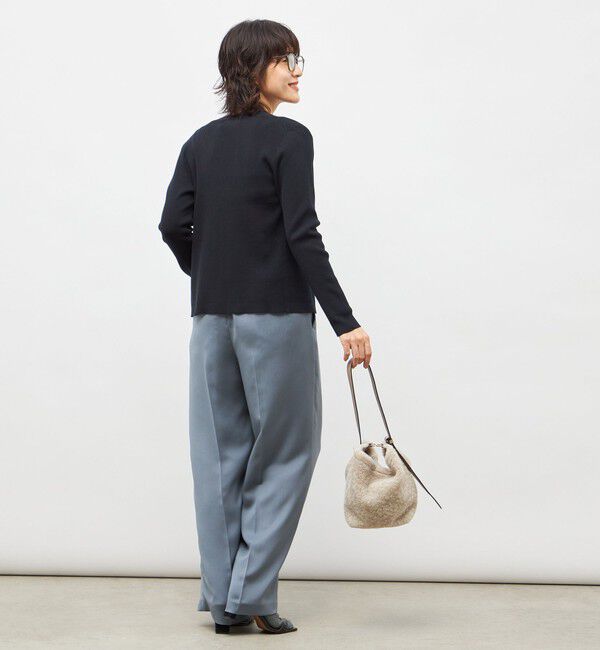 NOLLEY'S sophi「《アンサンブル対応》《手洗い可能》カシミヤ混リブVネックカーディガン」|カーディガン|