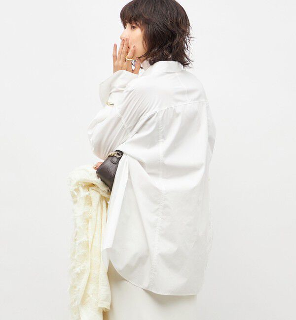 NOLLEY'S sophi「ウォッシャブルマルチWAYビッグシャツ」|シャツ・ブラウス|