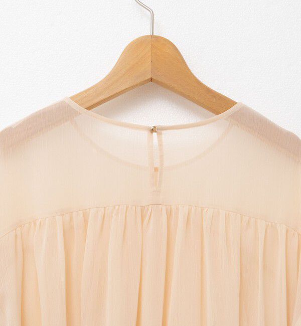 NOLLEY'S「ウォッシャブル楊柳ギャザーブラウス」|シャツ・ブラウス|