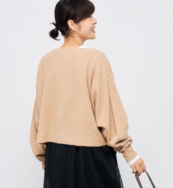 NOLLEY'S「《手洗い可能》ウォッシャブルヘアリーショート丈プルオーバー」|ニット・セーター|