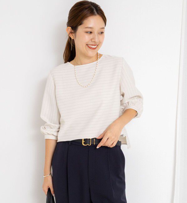 NOLLEY'S「《セットアップ対応》ウォッシャブルウール調2WAYフリルブラウス」|シャツ・ブラウス|