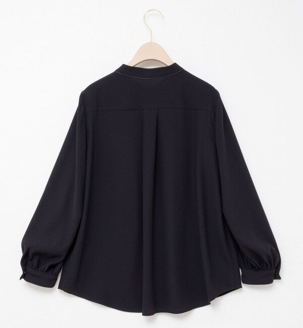 NOLLEY'S sophi「ウォッシャブルバックサテンパール釦タックブラウス」|シャツ・ブラウス|