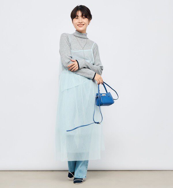 Rie Miller「ウォッシャブルチュールキャミワンピース」|ワンピース|