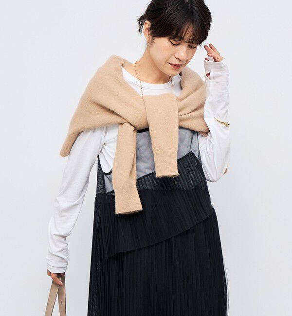 Rie Miller「ウォッシャブルチュールキャミワンピース」|ワンピース|