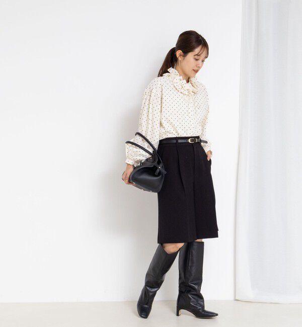 NOLLEY'S「ウォッシャブル襟フリルブラウス」|シャツ・ブラウス|