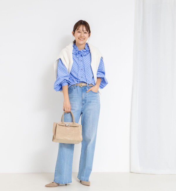 NOLLEY'S「ウォッシャブル襟フリルブラウス」|シャツ・ブラウス|