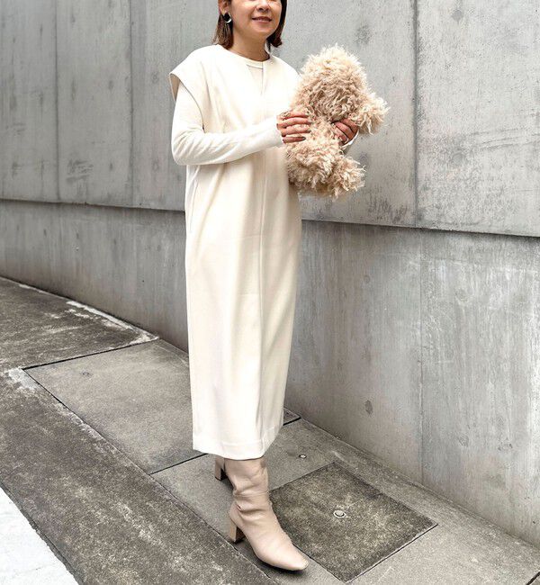 NOLLEY'S「ウォッシャブルフラノ風ジャンパーワンピース」|ワンピース|