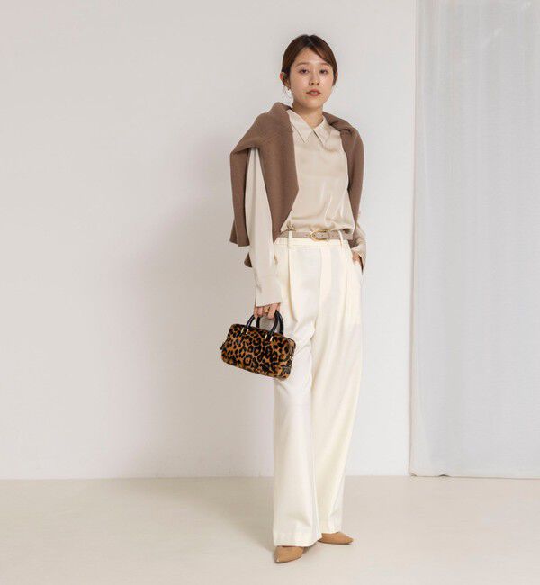 NOLLEY'S「ウォッシャブルNEWオトナサテン襟付きブラウス」|シャツ・ブラウス|