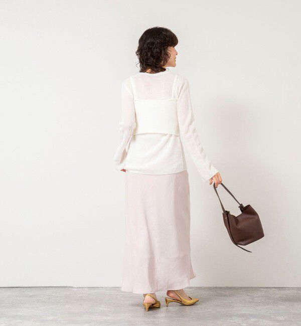 NOLLEY'S sophi「《手洗い可能》モヘヤ混片畦ビスチェ」|ニット・セーター|