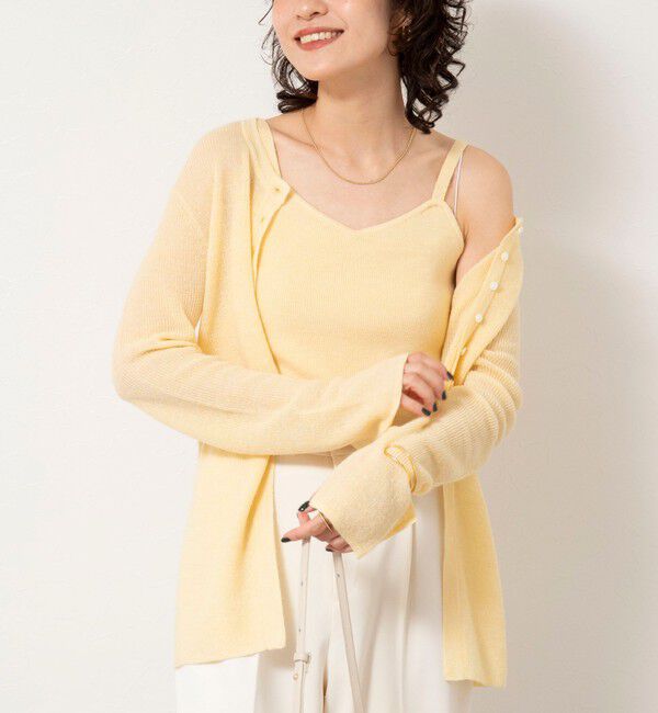 NOLLEY'S sophi「《手洗い可能》モヘヤ混片畦ビスチェ」|ニット・セーター|