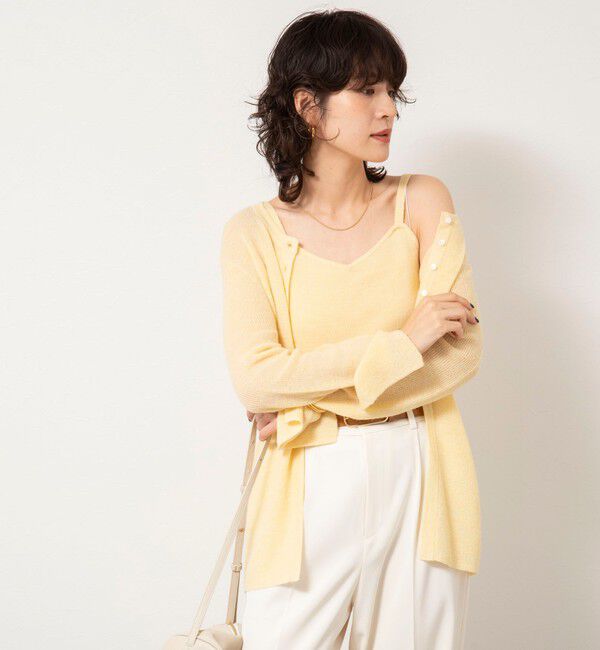 NOLLEY'S sophi「《手洗い可能》モヘヤ混片畦ビスチェ」|ニット・セーター|