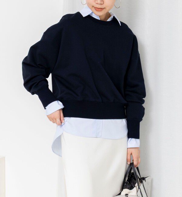 NOLLEY'S sophi「ウォッシャブルスウェットプルオーバー」|スウェット・ジャージ|ネイビー