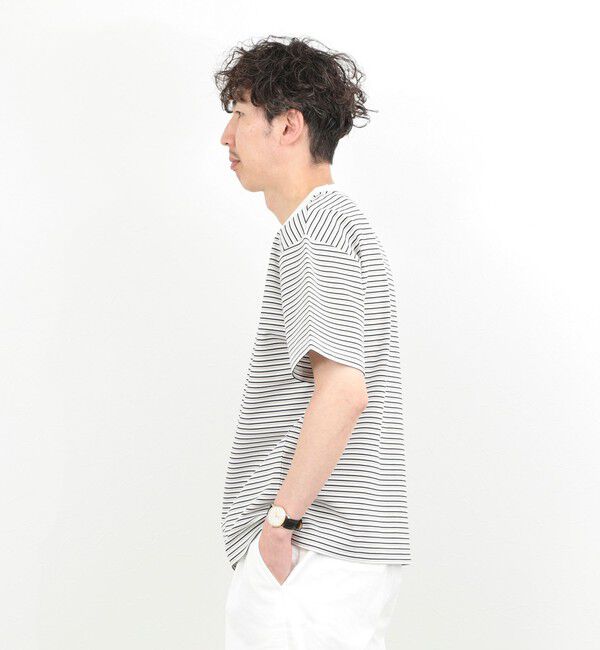 NOLLEY'S goodman「シルケットボーダーTシャツ / クルーネック / 26SS」|Tシャツ・カットソー|
