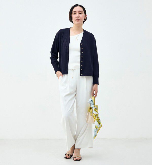 NOLLEY'S「《セットアップ対応》ウォッシャブルイージーツイルセミワイドパンツ」|その他|