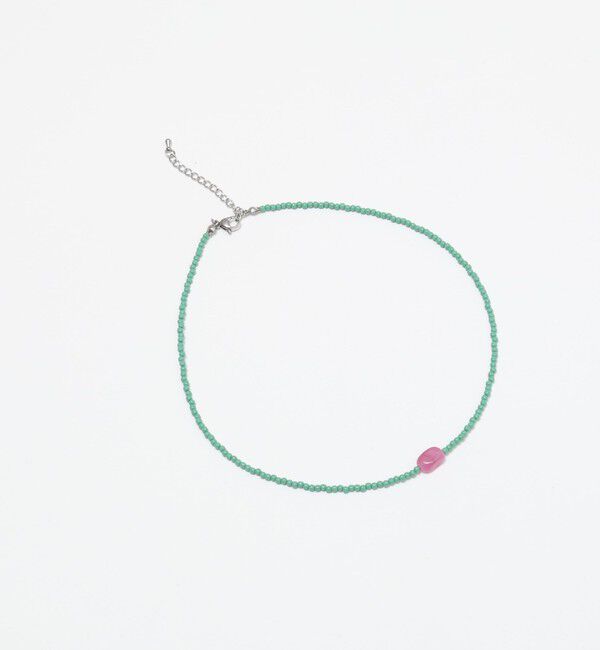 MAQWEL「【MAQWEL/マクウェル】ミニビーズネックレス」|ネックレス|グリーン