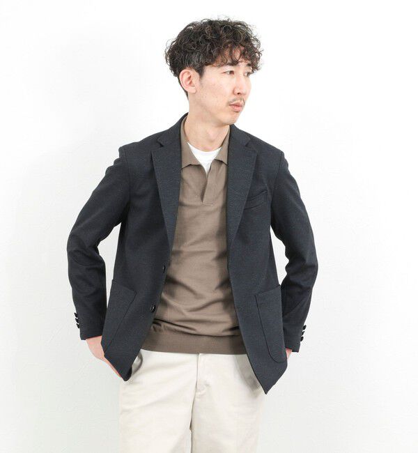 NOLLEY'S goodman「強撚シルクコットン 成型スキッパーニットポロ 26SS / ウォッシャブル」|ポロシャツ|