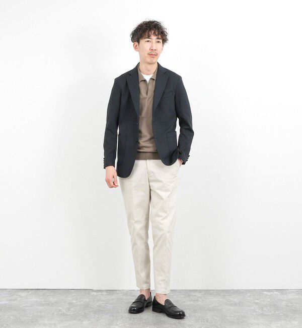 NOLLEY'S goodman「強撚シルクコットン 成型スキッパーニットポロ 26SS / ウォッシャブル」|ポロシャツ|