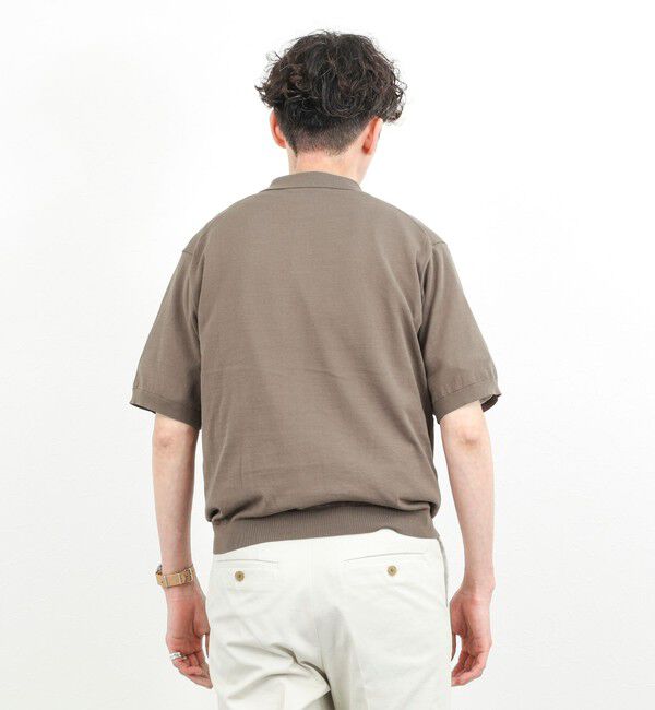 NOLLEY'S goodman「強撚シルクコットン 成型スキッパーニットポロ 26SS / ウォッシャブル」|ポロシャツ|