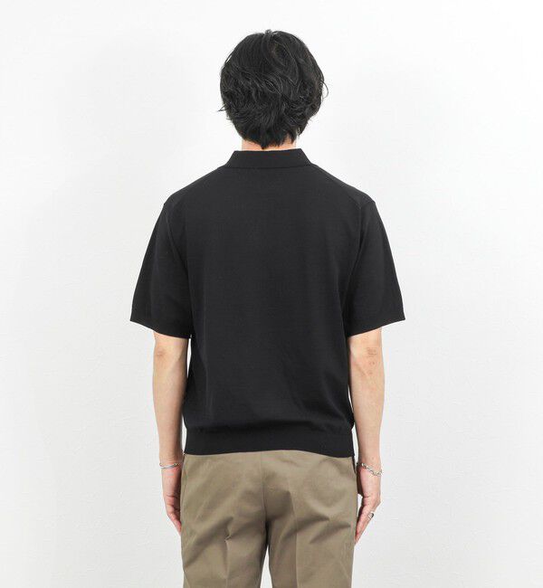 NOLLEY'S goodman「強撚シルクコットン 成型スキッパーニットポロ 26SS / ウォッシャブル」|ポロシャツ|