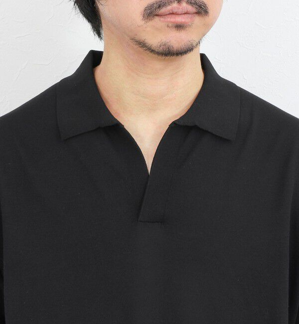NOLLEY'S goodman「強撚シルクコットン 成型スキッパーニットポロ 26SS / ウォッシャブル」|ポロシャツ|