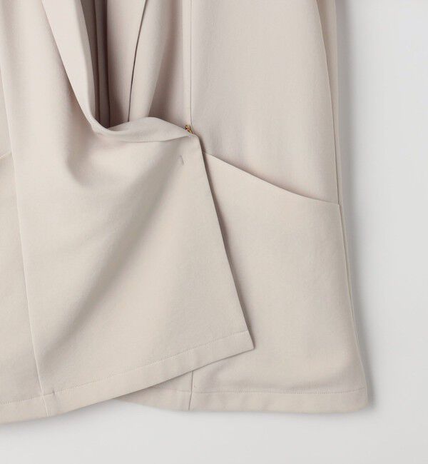 NOLLEY'S sophi「《セットアップ対応》ウォッシャブルエアリージョーゼットドレープライトジャケット」|テーラードジャケット|