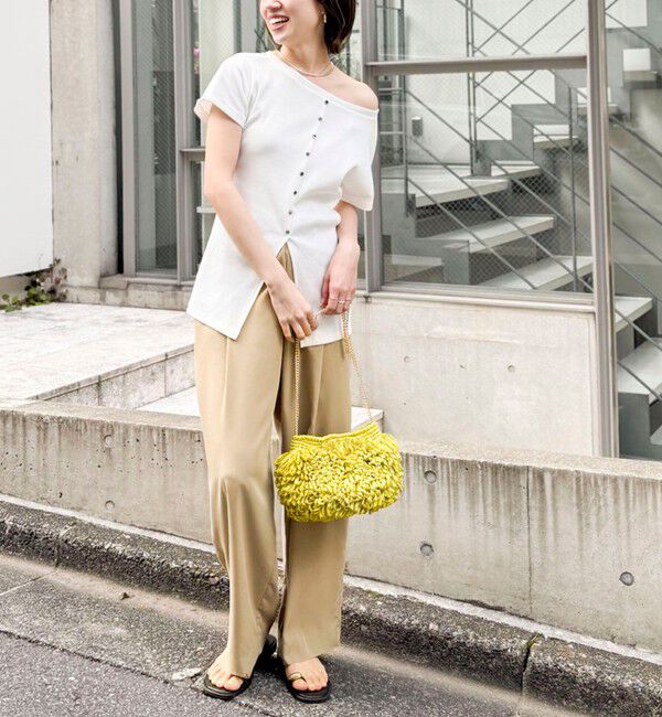 NOLLEY'S「ウォッシャブルスリット2WAYプルオーバー」|Tシャツ・カットソー|