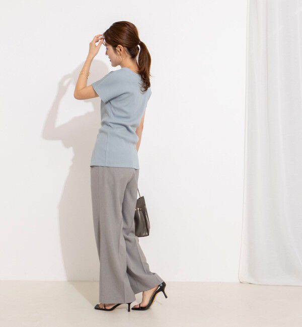 NOLLEY'S「ウォッシャブルスリット2WAYプルオーバー」|Tシャツ・カットソー|