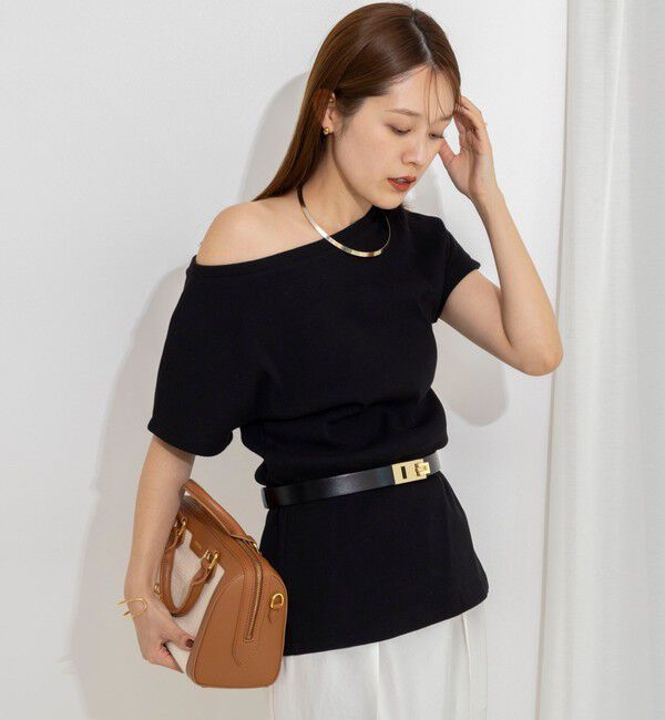 NOLLEY'S「ウォッシャブルスリット2WAYプルオーバー」|Tシャツ・カットソー|