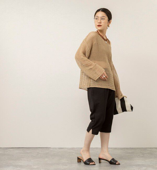 MAQWEL「【MAQWEL/マクウェル】ウォッシャブル透かし編みサマーニットプルオーバー」|ニット・セーター|