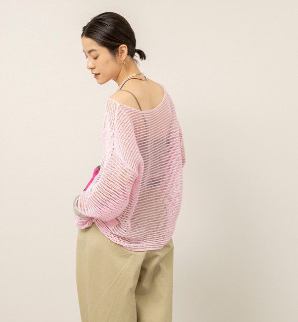 MAQWEL「【MAQWEL/マクウェル】ウォッシャブル透かし編みサマーニットプルオーバー」|ニット・セーター|