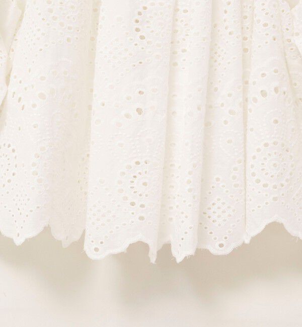 MAQWEL「【MAQWEL/マクウェル】ウォッシャブルコットンレースブラウス」|シャツ・ブラウス|