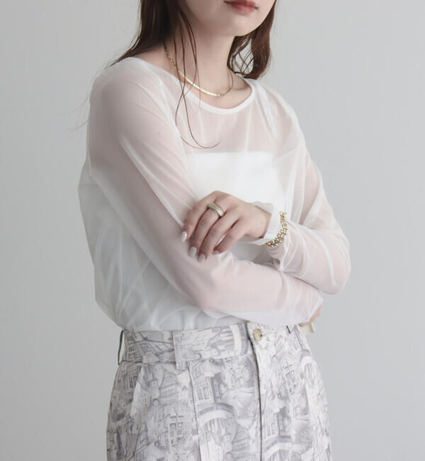 fredy emue「ランドスケープシアープルオーバー」|Tシャツ・カットソー|オフホワイト