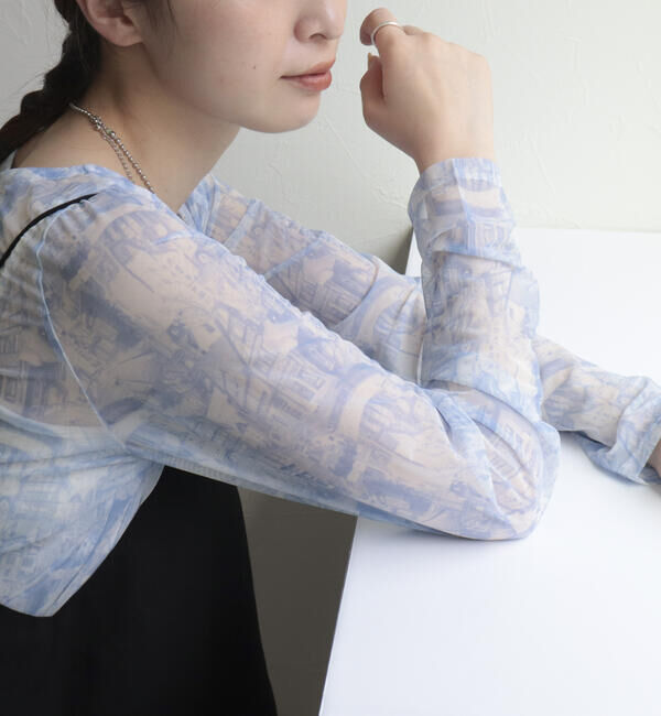 fredy emue「ランドスケープシアープルオーバー」|Tシャツ・カットソー|