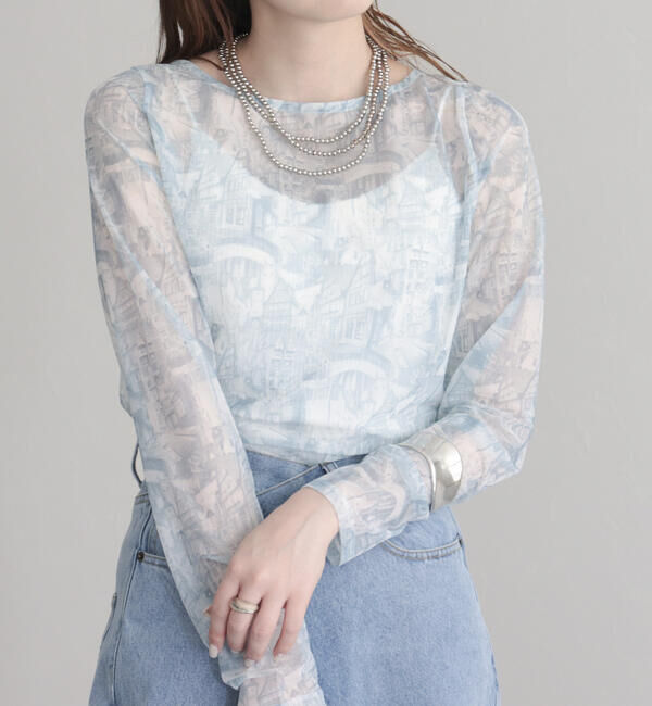 fredy emue「ランドスケープシアープルオーバー」|Tシャツ・カットソー|