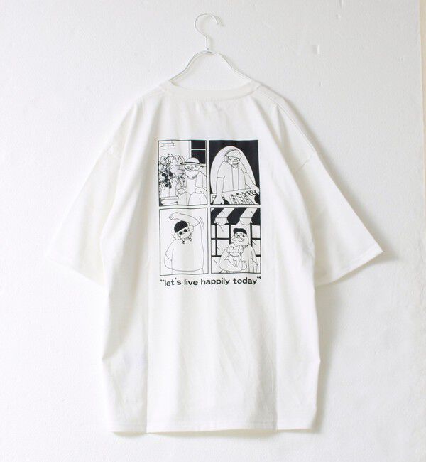 FREDY MAC「【FREDYMAC/フレディマック】度詰め天竺オジサン刺繍TEE」|Tシャツ・カットソー|ホワイト