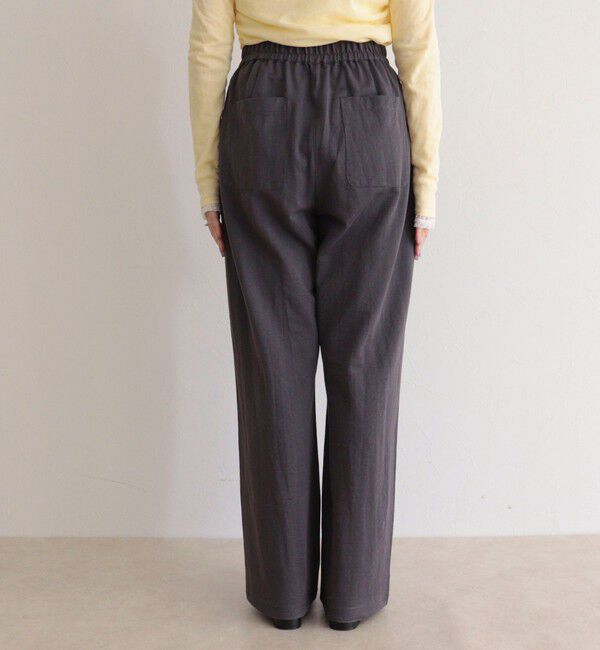 fredy emue「リネン混ハイゲージセンターシームパンツ」|チノ|