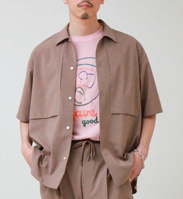 GLOSTER「【COOLMAX/セットアップ着用可能】ポリトロS/Sシャツ」|シャツ・ブラウス|