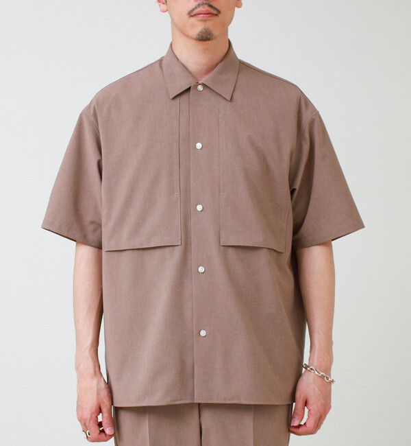 GLOSTER「【COOLMAX/セットアップ着用可能】ポリトロS/Sシャツ」|シャツ・ブラウス|