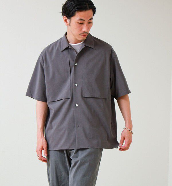 GLOSTER「【COOLMAX/セットアップ着用可能】ポリトロS/Sシャツ」|シャツ・ブラウス|