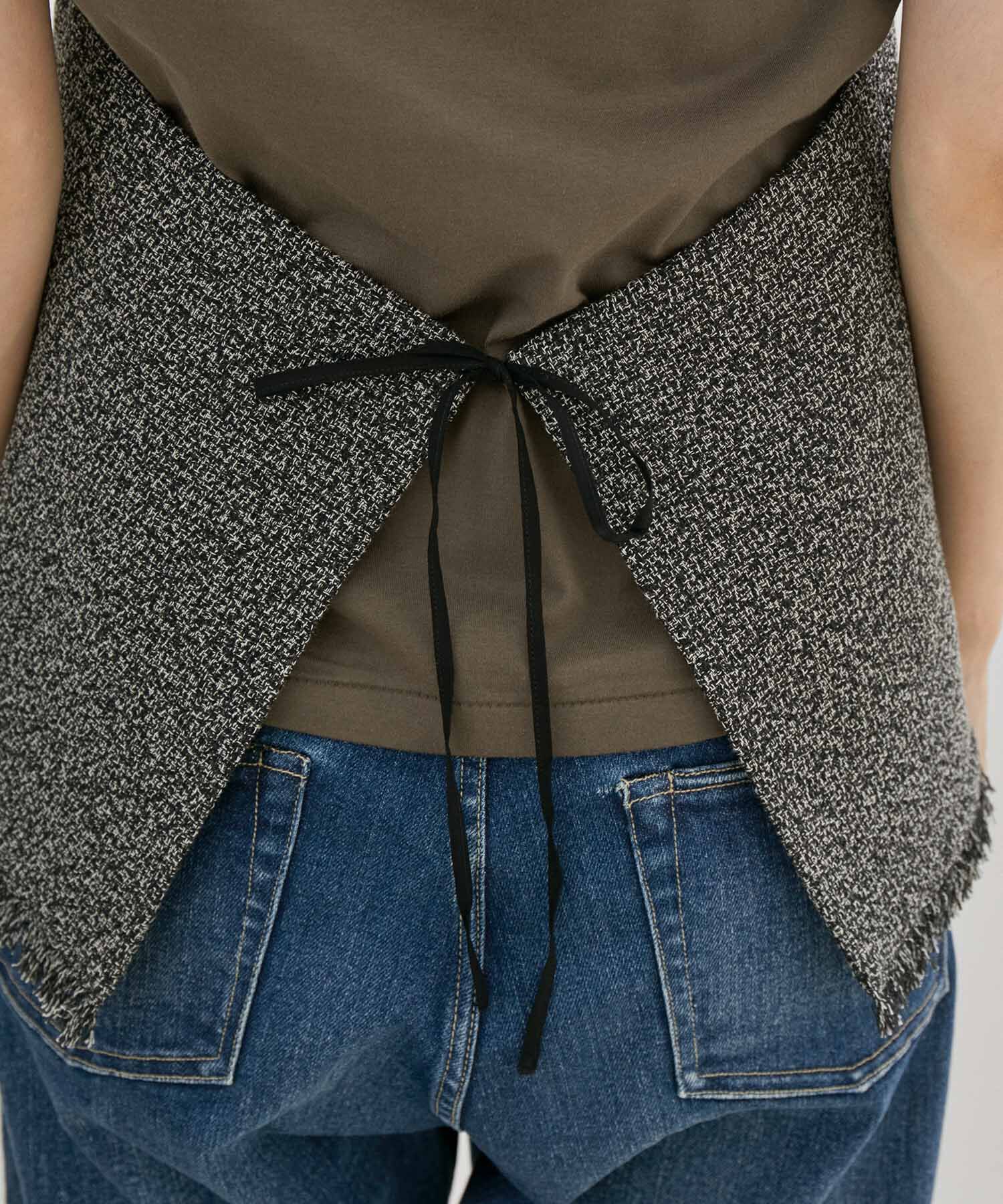 SALON adam et rope'「【サステナブル】ツイードジレ/ベスト」|ベスト・ジレ|