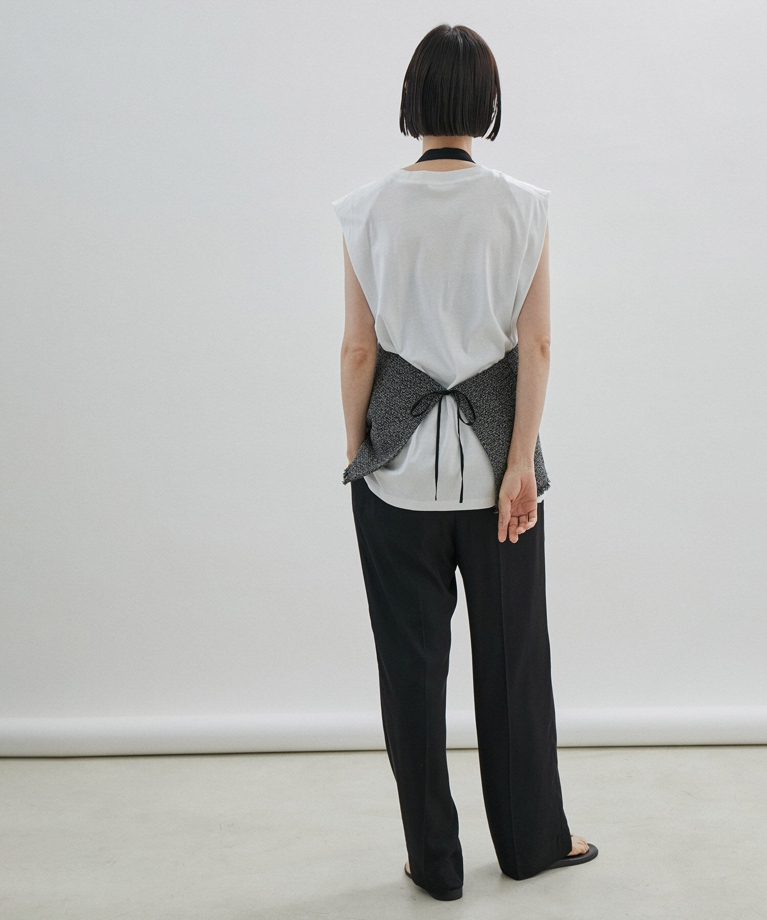 SALON adam et rope'「【サステナブル】ツイードジレ/ベスト」|ベスト・ジレ|