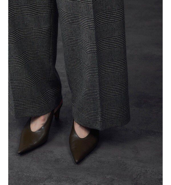 SALON adam et rope'「ウールタックワイドパンツ / セットアップ対応」|スラックス|