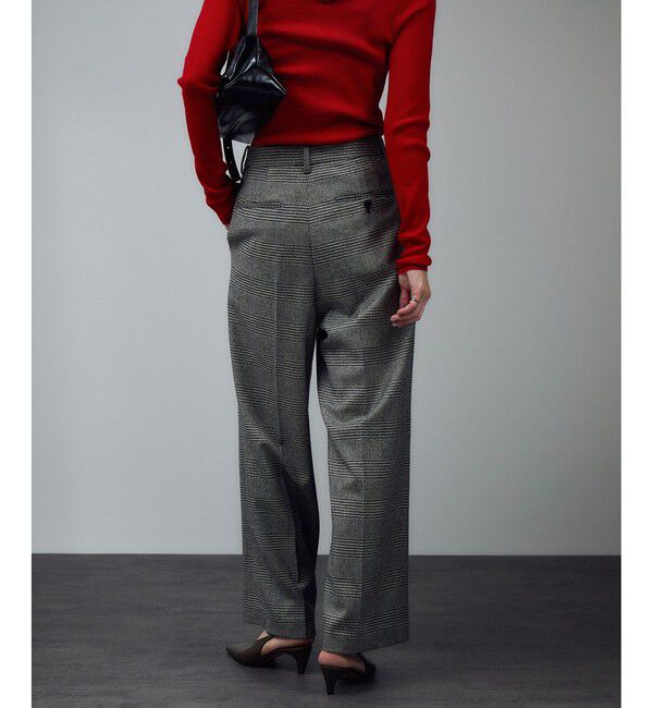 SALON adam et rope'「ウールタックワイドパンツ / セットアップ対応」|スラックス|