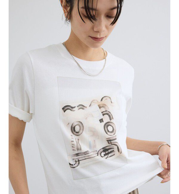 SALON adam et rope'「【Lee Izumida by SALON】プリントコンパクトT」|Tシャツ・カットソー|ホワイト(10)