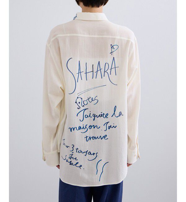 SALON adam et rope'「YAMAZAKIテキスタイルペイントプリントシャツ」|シャツ・ブラウス|