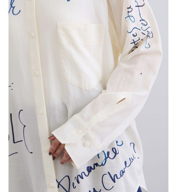 SALON adam et rope'「YAMAZAKIテキスタイルペイントプリントシャツ」|シャツ・ブラウス|