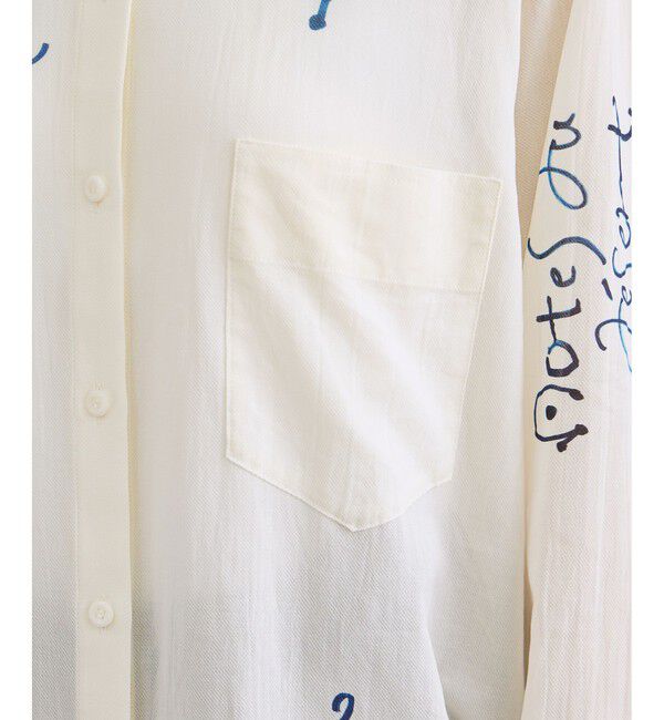 SALON adam et rope'「YAMAZAKIテキスタイルペイントプリントシャツ」|シャツ・ブラウス|