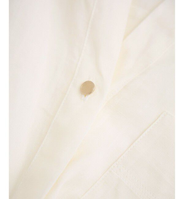 SALON adam et rope'「ペーパーリネンハーフスリーブニュアンスシャツ」|シャツ・ブラウス|